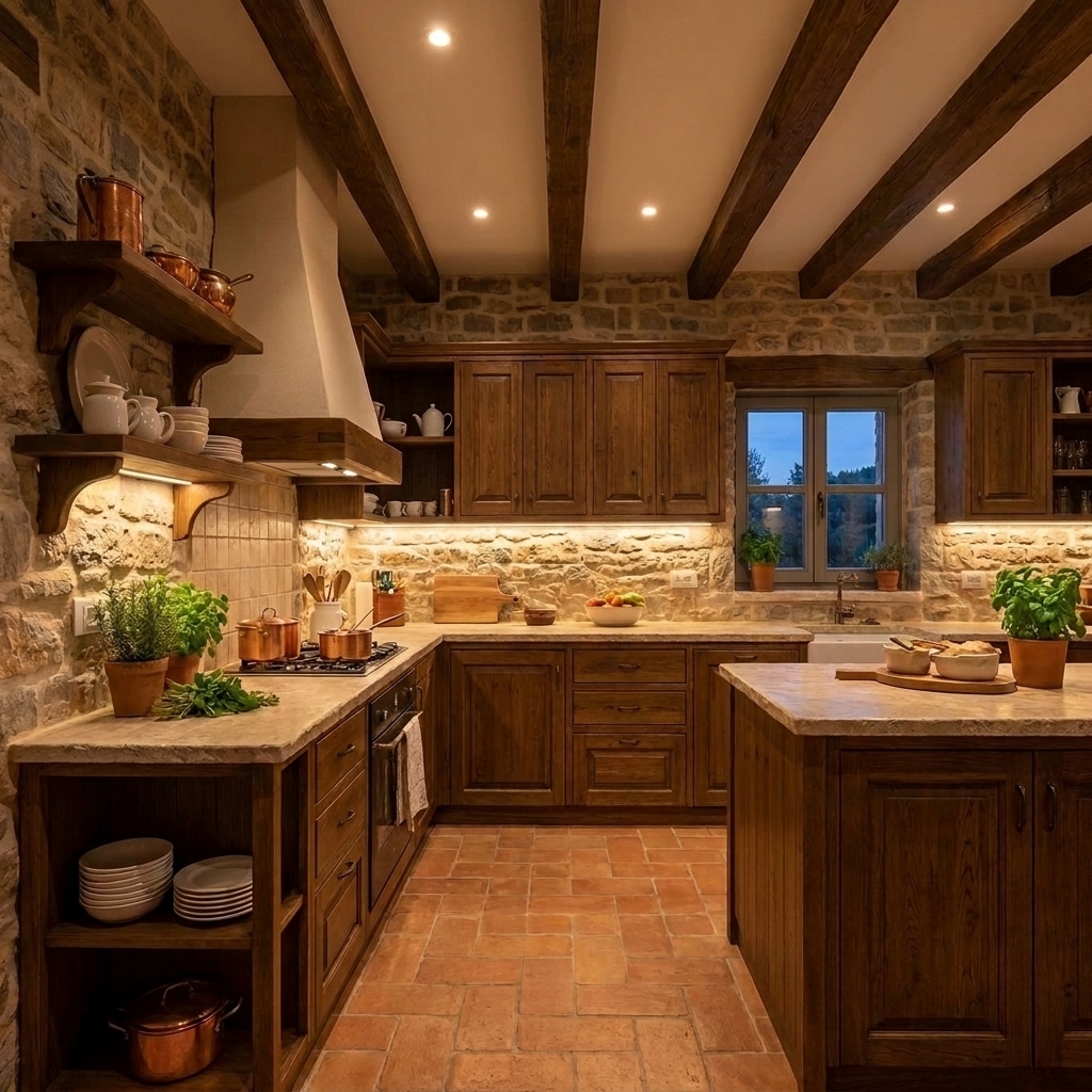 illuminazione cucina casa vacanze