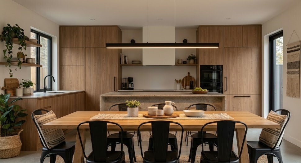 Altezza corretta per illuminazione tavolo da pranzo